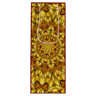 Golden Mandala Antique Abstract Design-63495 Wine Gift Bag