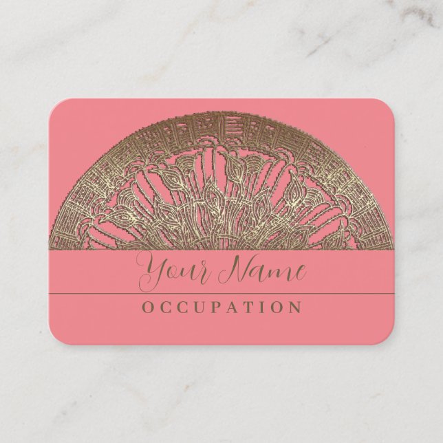Golden Mandala - Business Card (Front)
