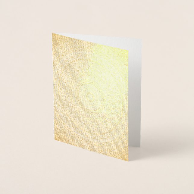 Golden Mandala Foil Card (Front)