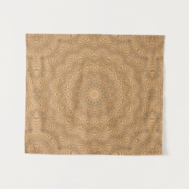 Golden mandala. "Golden Sand". Tapestry (Front (Horizontal))