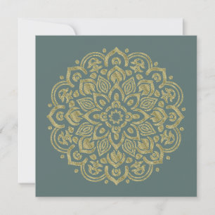 Golden Mandala - Invitation, Greeting Card