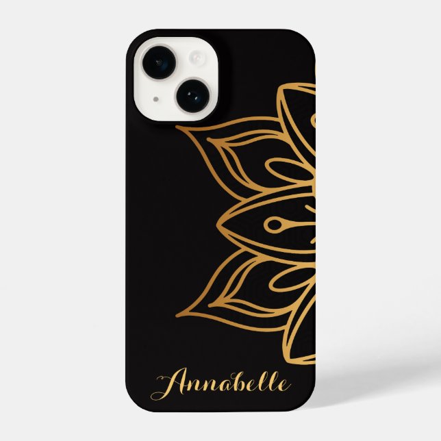 Golden Mandala iPhone Case (Back)