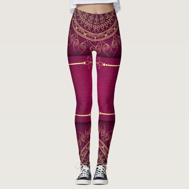 Golden Mandala Leggings (Front)