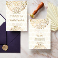 Golden mandala Mehndi Indian Wedding