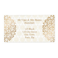 Golden mandala Mehndi personalised