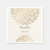 Golden mandala Mehndi personalised name