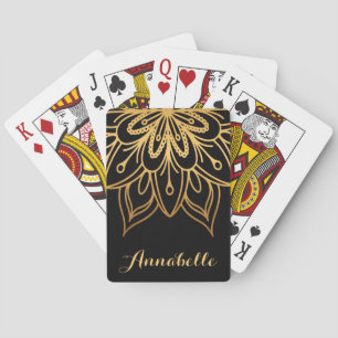 Golden Mandala Playing Cards