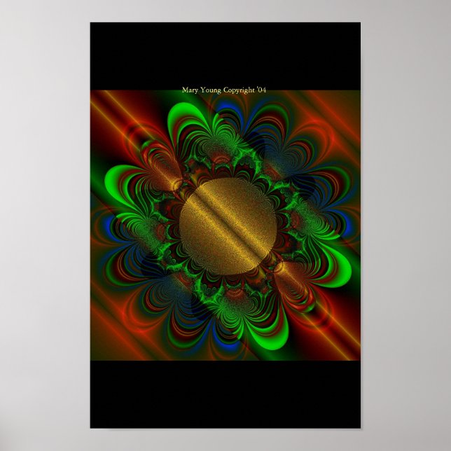 Golden Mandala Poster (Front)