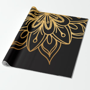 Golden Mandala Wrapping Paper