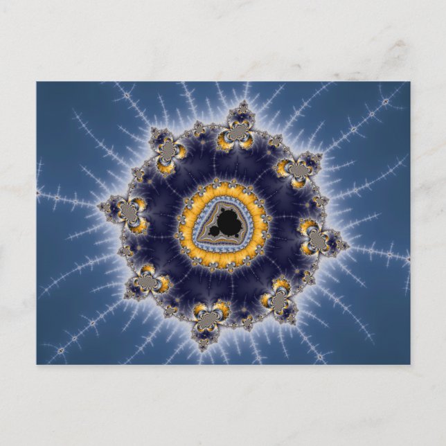 Golden Mandelbrot - Fractal Postcard (Front)