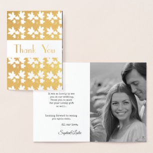 golden maple - elegant leaf motifs foil card
