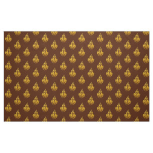 Golden Maple Leaf Fabric