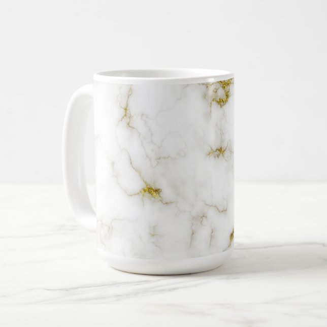 Golden Marble Coffee Mug (Front Left)