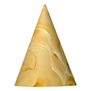 Golden Marble Texture Party Hat