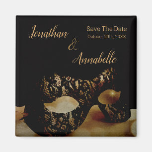 Golden Mask Save The Date Magnet