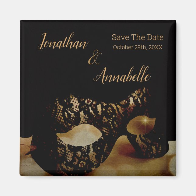 Golden Mask Save The Date Magnet (Front)