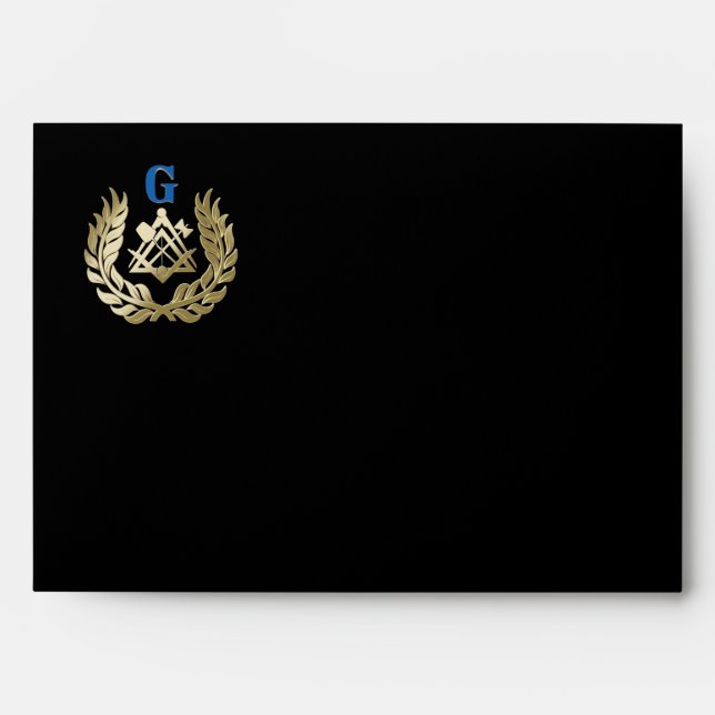 Golden masonry symbol envelope (Front)