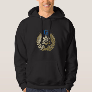 Golden masonry symbol hoodie