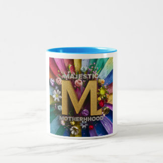 Golden Matriarch: A Mother's Day Tribute Two-Tone Coffee Mug