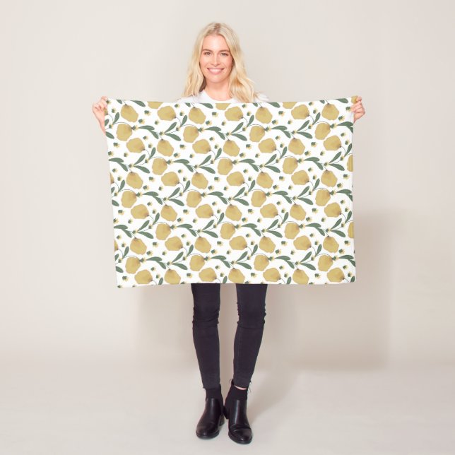 "Golden Meadow" Fleece Blanket (In Situ)