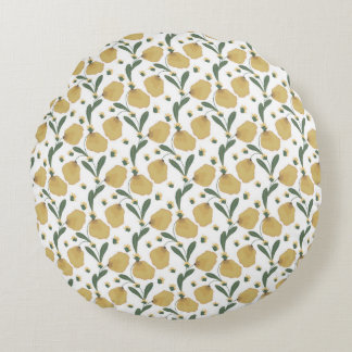 "Golden Meadow" Round Cushion