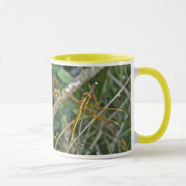 Golden Meadowhawk (Sympetrum) Dragonfly Items Mug (Right)