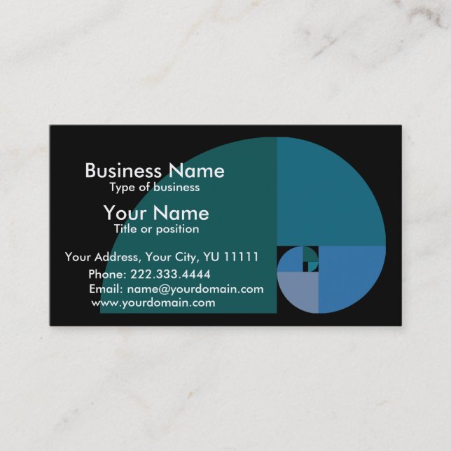 Golden Mean Business Card (Front)