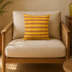 Golden Medina Moroccan Stripe Cushion