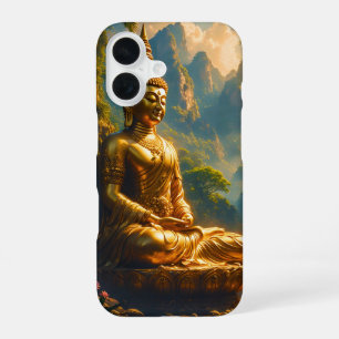 Golden Meditation in the Thai Peaks iPhone 16 Case