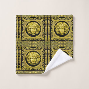 Golden Medusa Bath Towel Set
