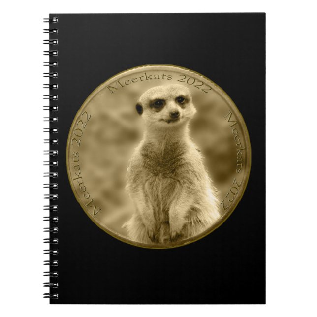 Golden Meerkat 2022 Coin, Notebook (Front)