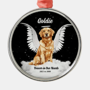 Golden Memories Gaurdian Angel Dog Metal Tree Decoration