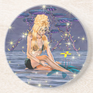 Golden Mermaid Coaster