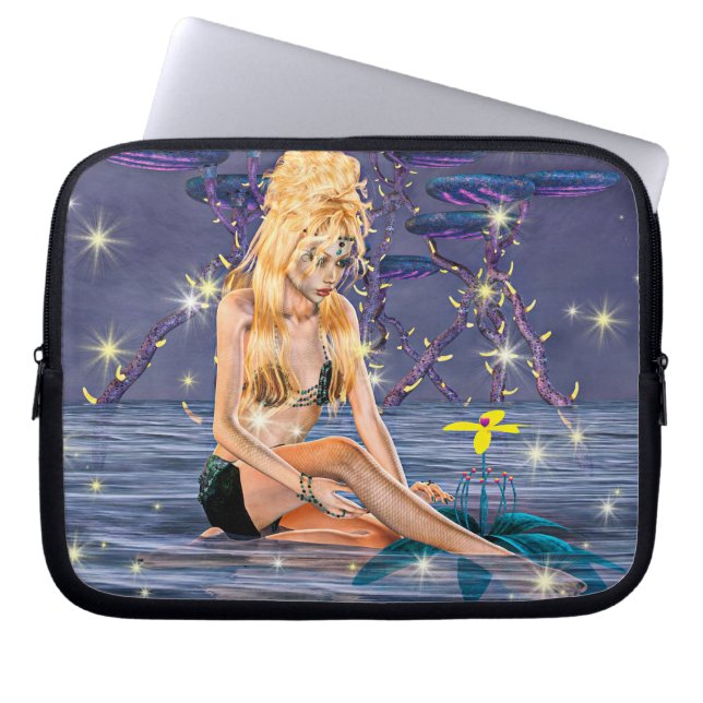 Golden Mermaid Laptop Sleeve (Front)