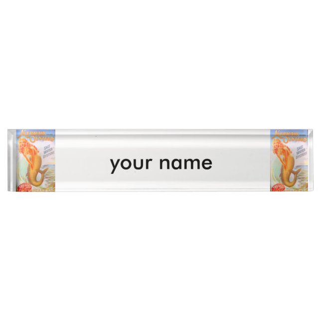 golden mermaid nameplate (Front)
