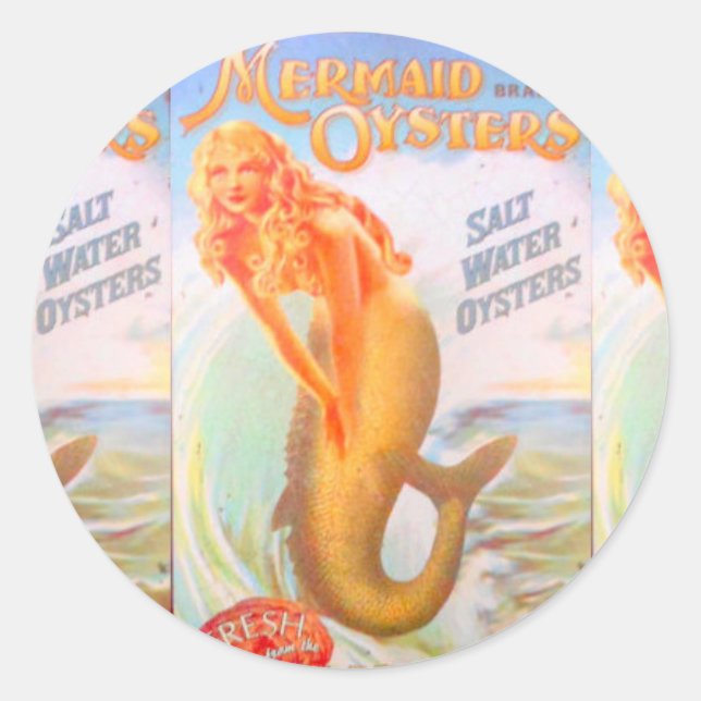 golden mermaid sticker (Front)