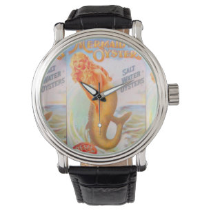 golden mermaid wristwatch