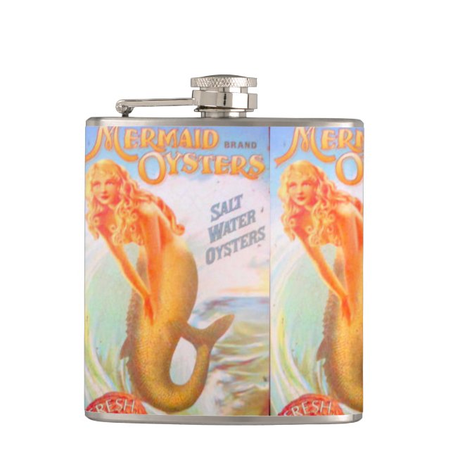 golden mermaids hip flask (Front)