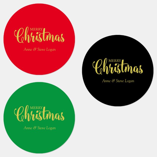 Golden Merry Christmas Quote (Group)