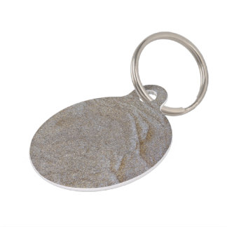 golden metal chips pet tag