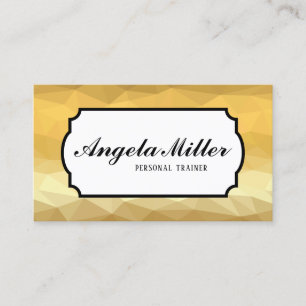 Golden metallic elegant luxury business card