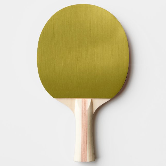 Golden Metallic Ping Pong Paddle (Front)