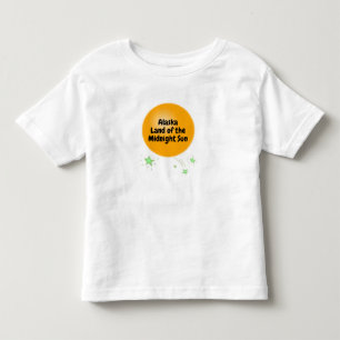Golden Midnight Sun of Alaska Toddler T-Shirt