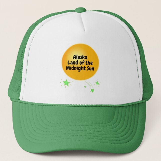 Golden Midnight Sun of Alaska  Trucker Hat (Front)