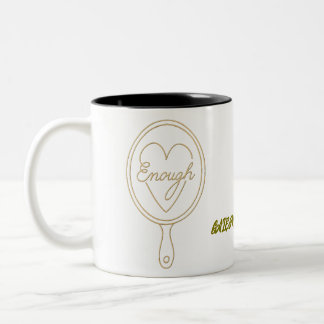 Golden Mirror of Self-Love – Galentine’s Day Editi Two-Tone Coffee Mug