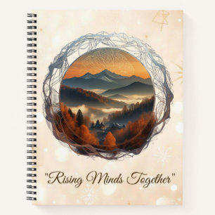 "Golden Mist Harmony" Notebook