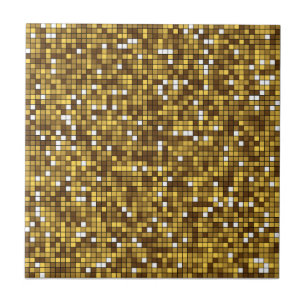 Golden Modern Decorative Geometric mosaic art Tile