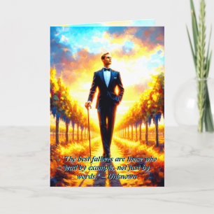 Golden Moments – Father’s Day Vineyard Sunrise Card