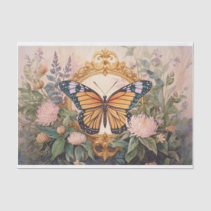 Golden Monarch Wildflower Medallion, Gorgeous Tissue Paper