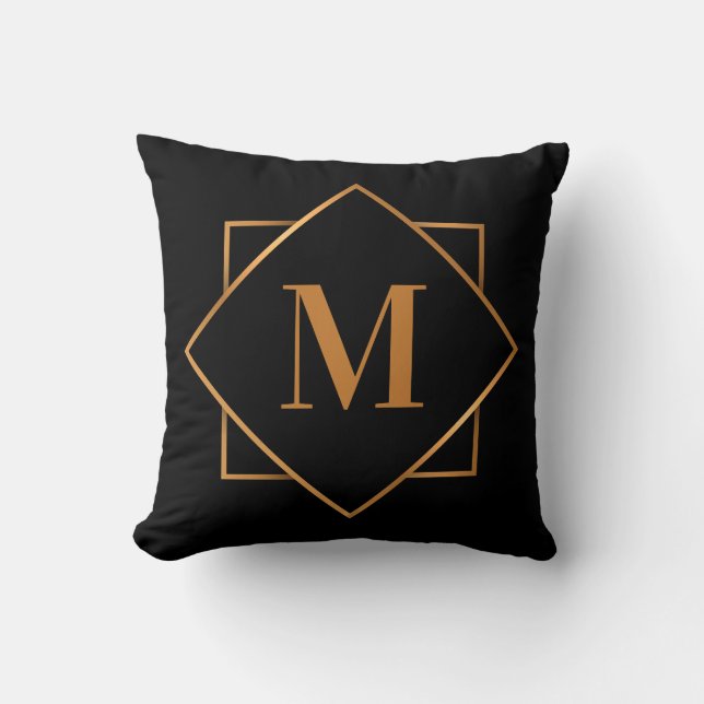 Golden Monogram Cushion (Front)